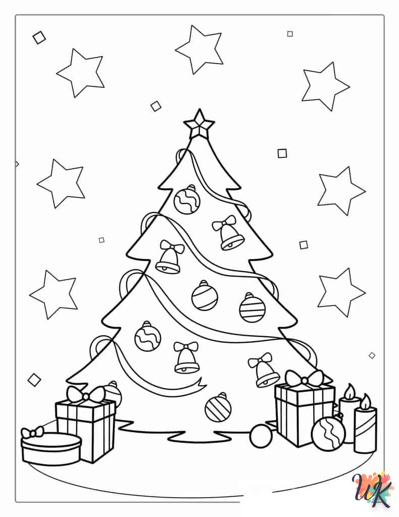 Dibujos para Colorear Arboles de Navidad 42