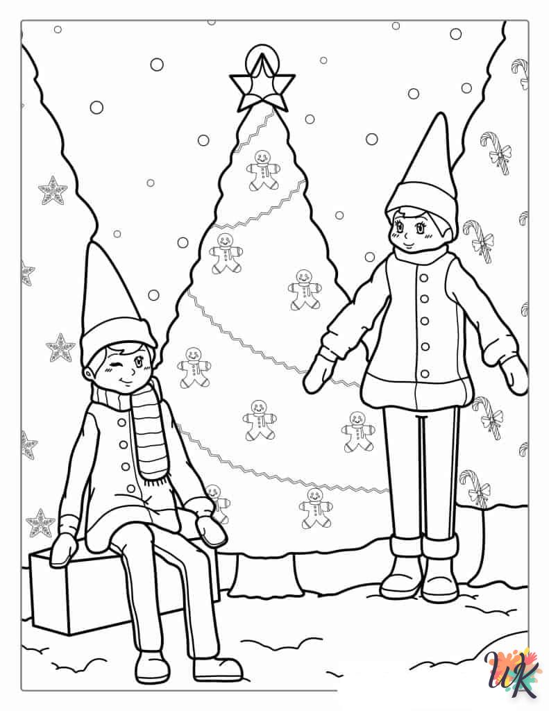 Dibujos para Colorear Arboles de Navidad 43
