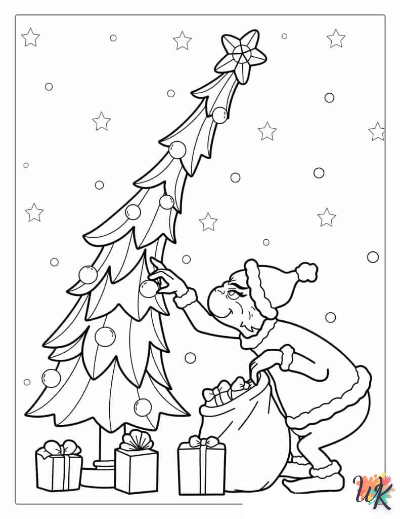 Dibujos para Colorear Arboles de Navidad 46