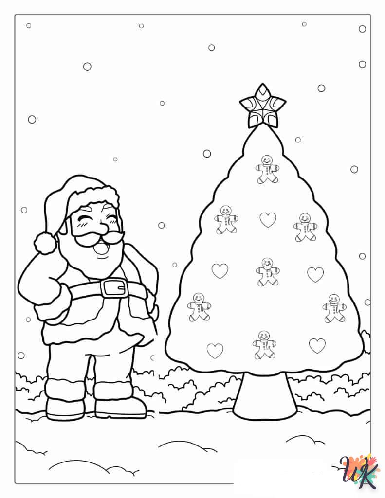 Dibujos para Colorear Arboles de Navidad 47
