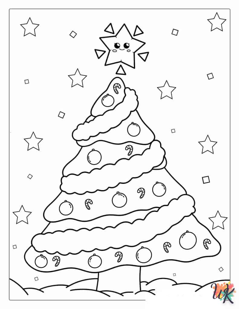 Dibujos para Colorear Arboles de Navidad 49