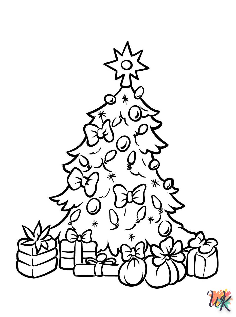 Dibujos para Colorear Arboles de Navidad 5