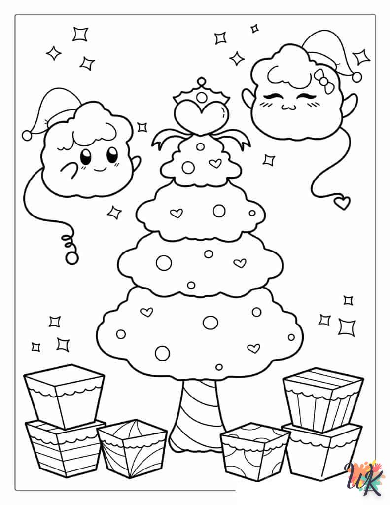 Dibujos para Colorear Arboles de Navidad 50
