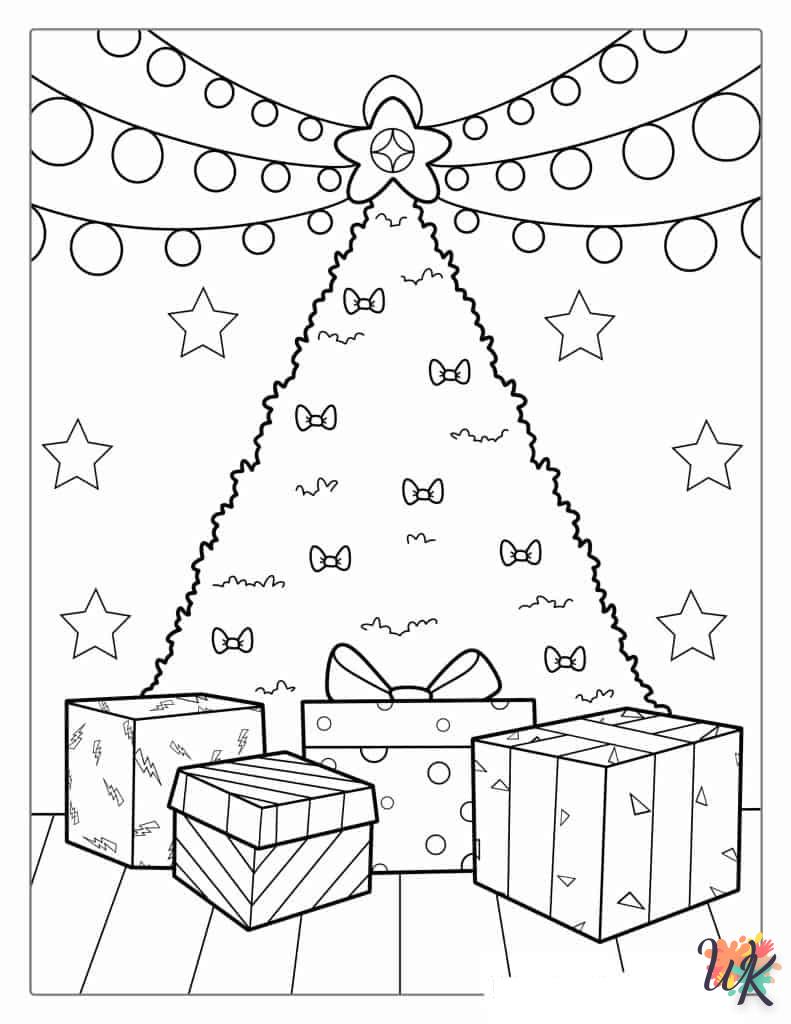 Dibujos para Colorear Arboles de Navidad 51