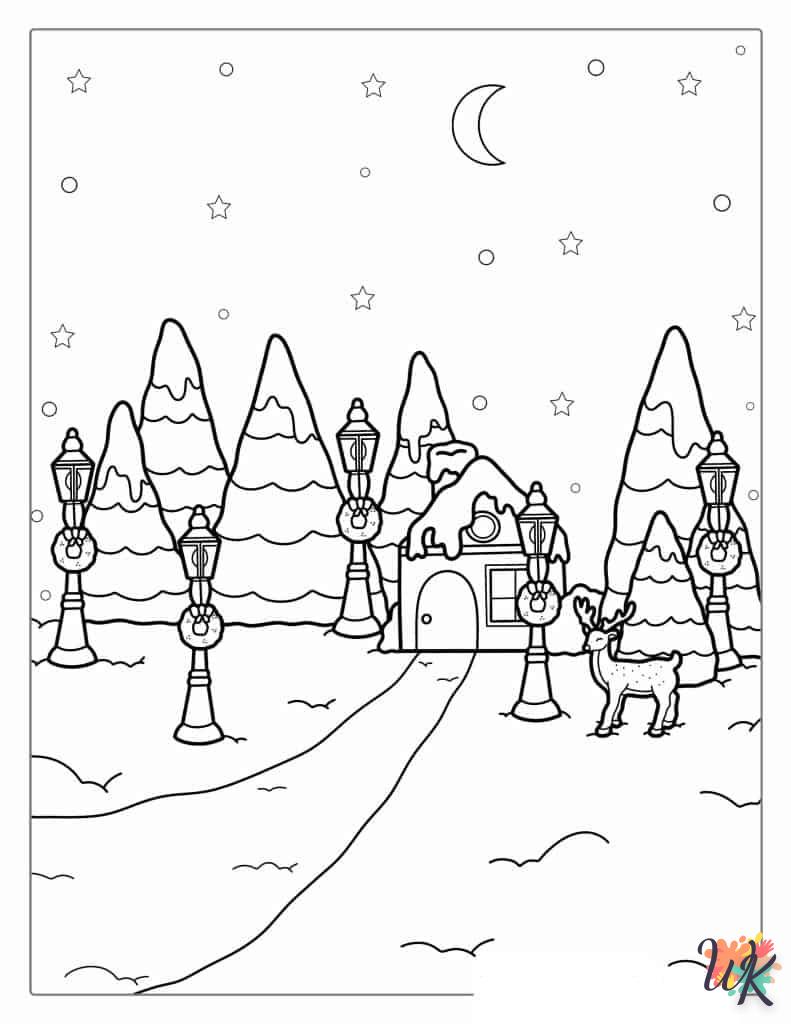 Dibujos para Colorear Arboles de Navidad 52