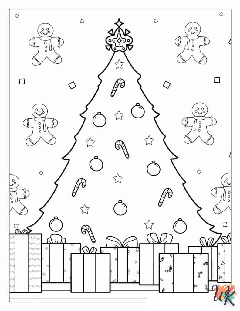 Dibujos para Colorear Arboles de Navidad 53