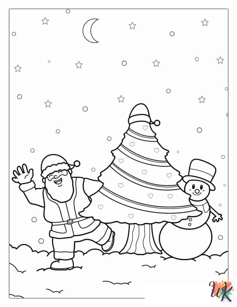 Dibujos para Colorear Arboles de Navidad 55