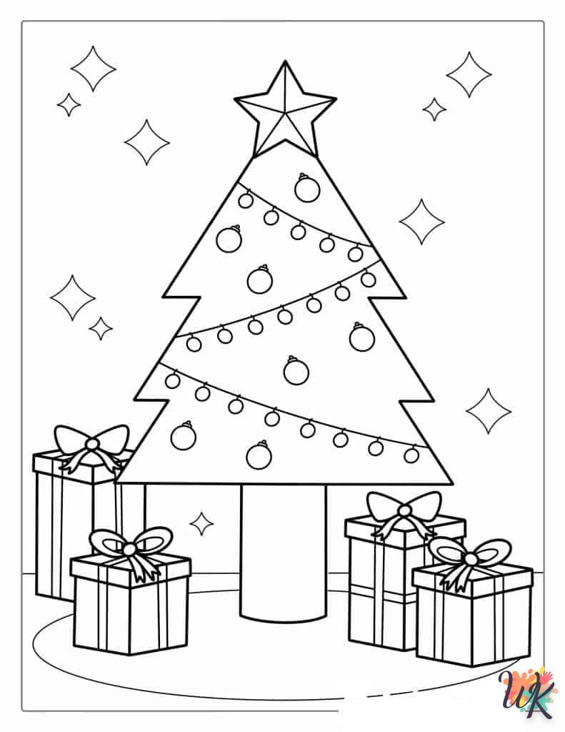 Dibujos para Colorear Arboles de Navidad 61