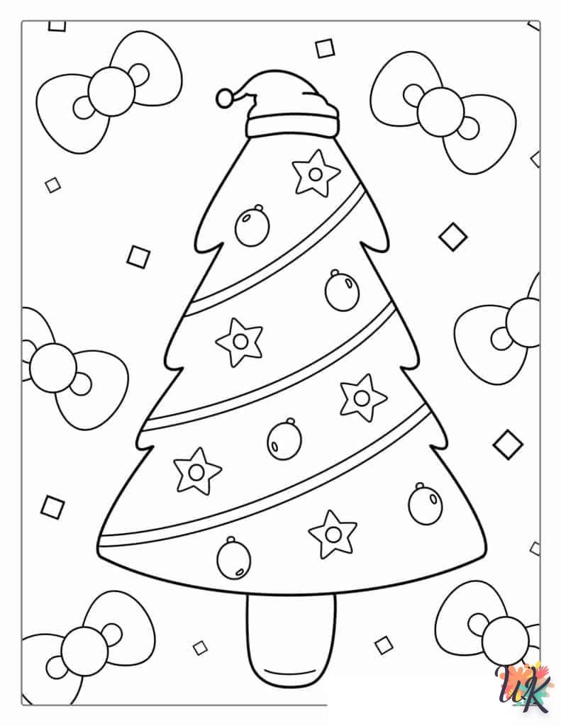 Dibujos para Colorear Arboles de Navidad 62