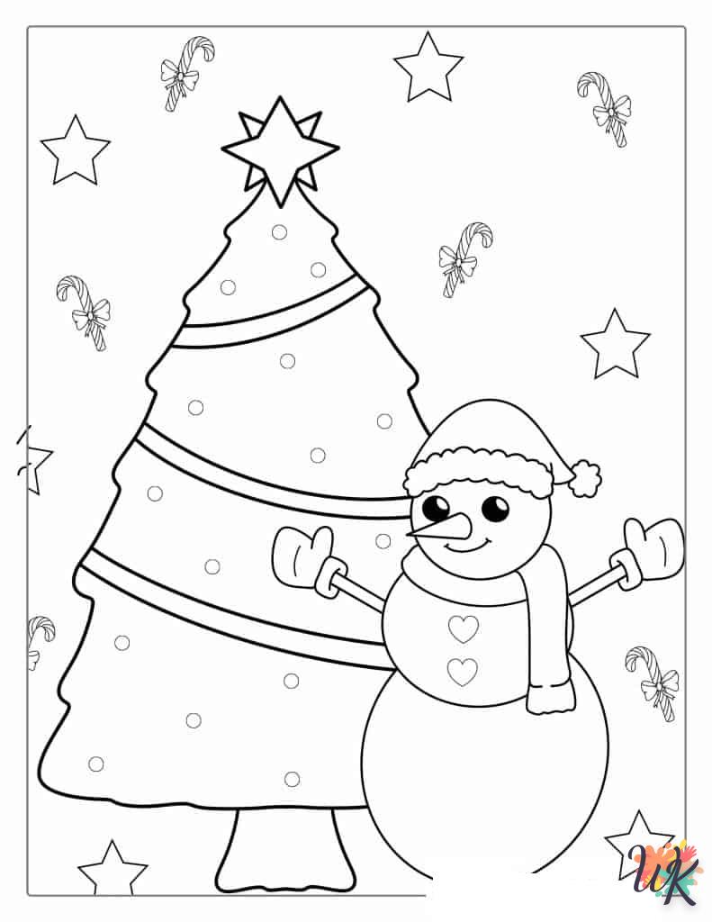 Dibujos para Colorear Arboles de Navidad 64