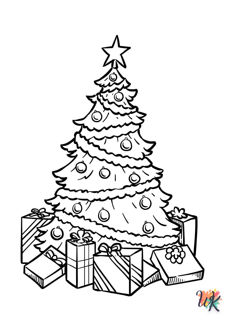 Dibujos para Colorear Arboles de Navidad 68