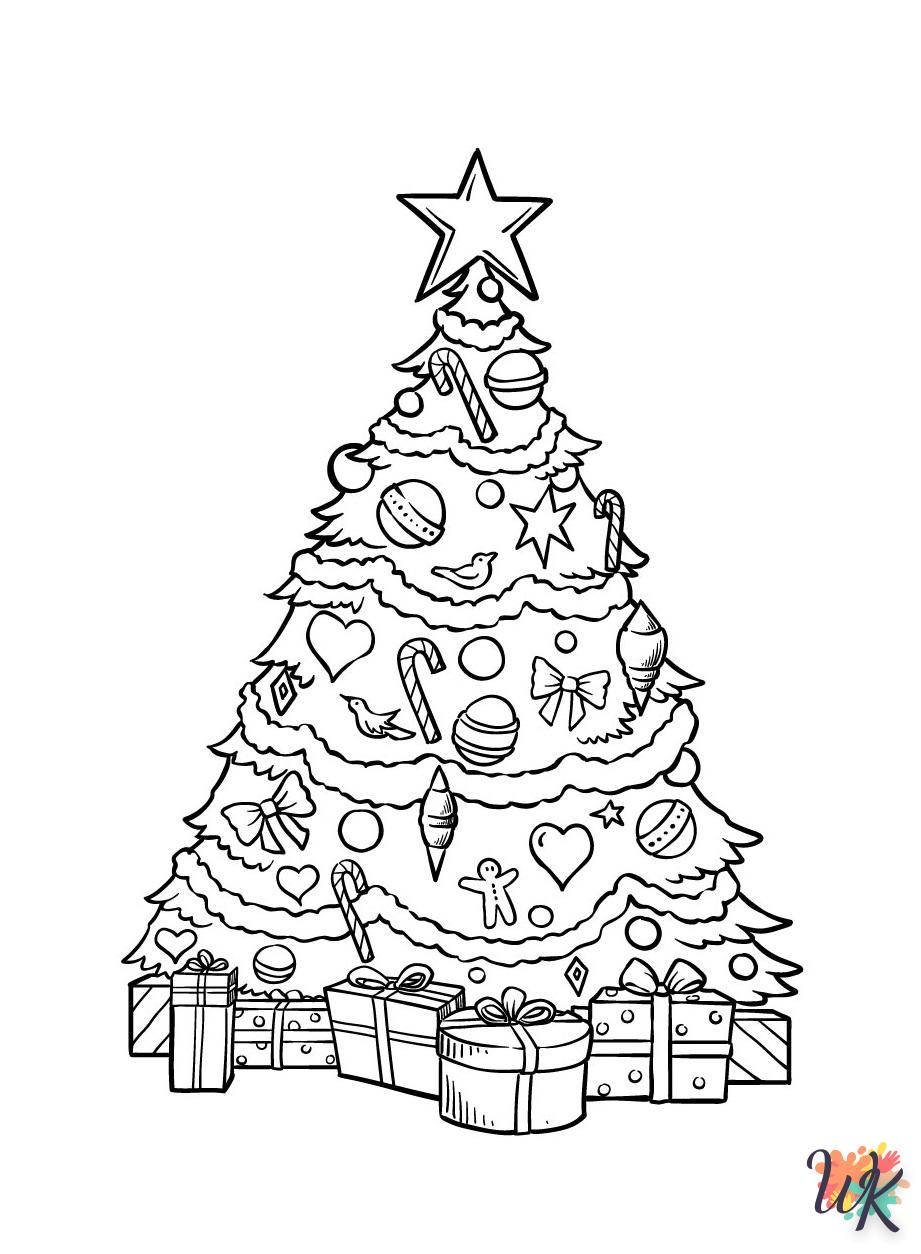 Dibujos para Colorear Arboles de Navidad 69