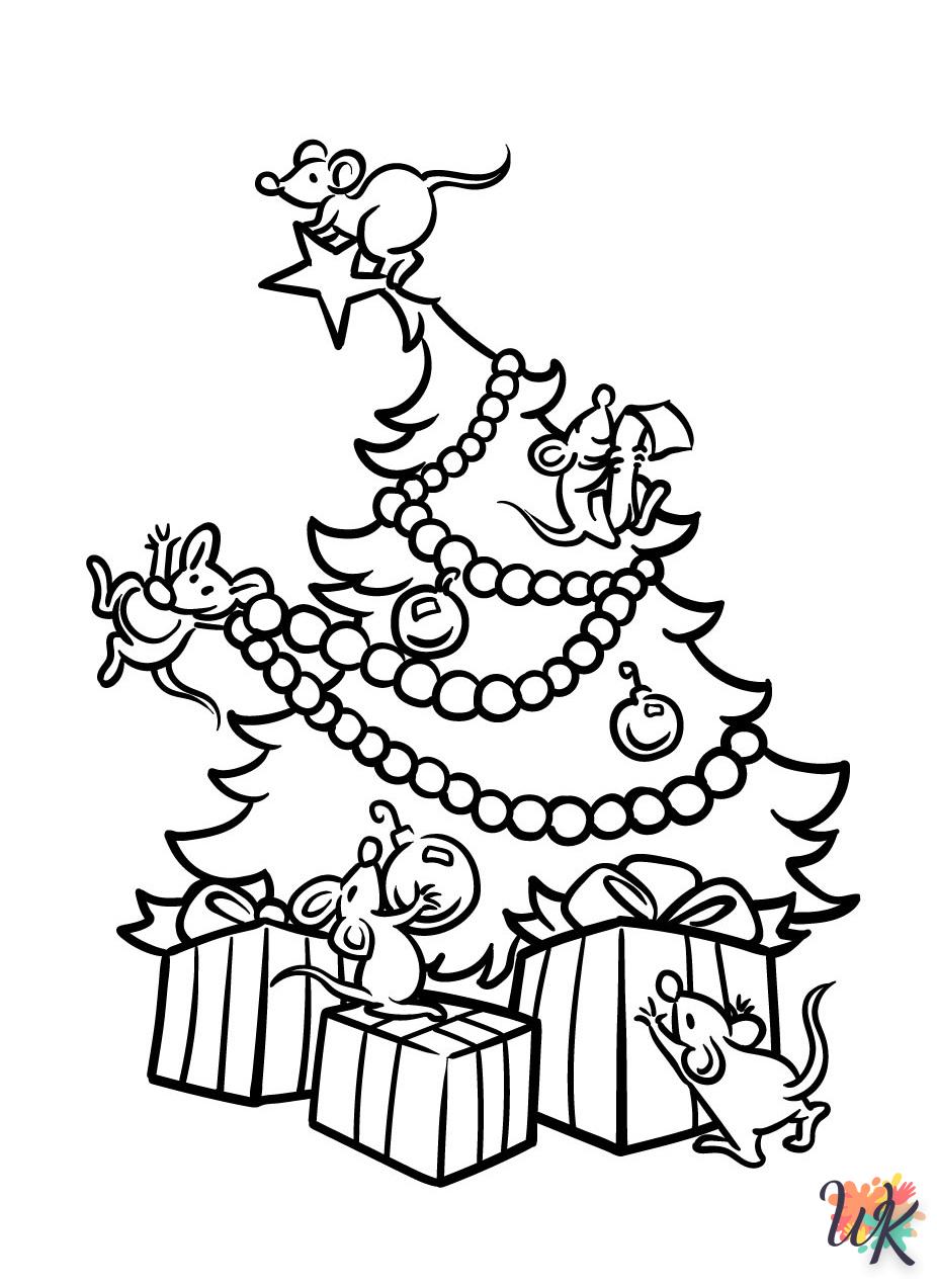 Dibujos para Colorear Arboles de Navidad 70