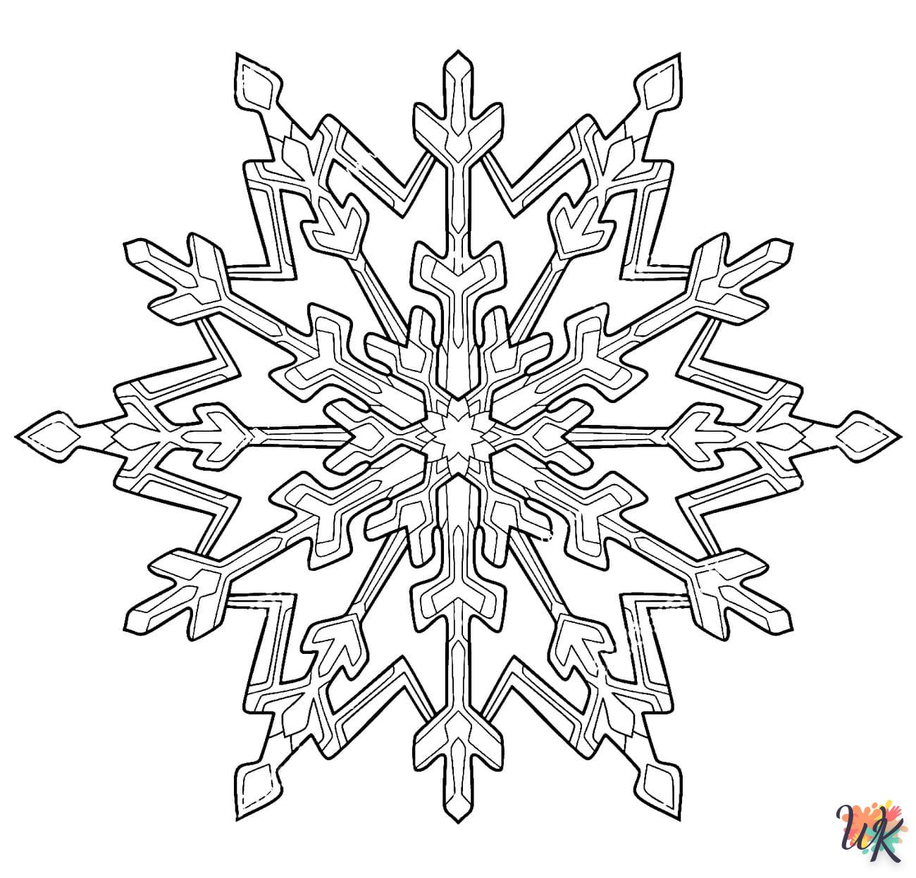Dibujos para Colorear Copo de nieve 13