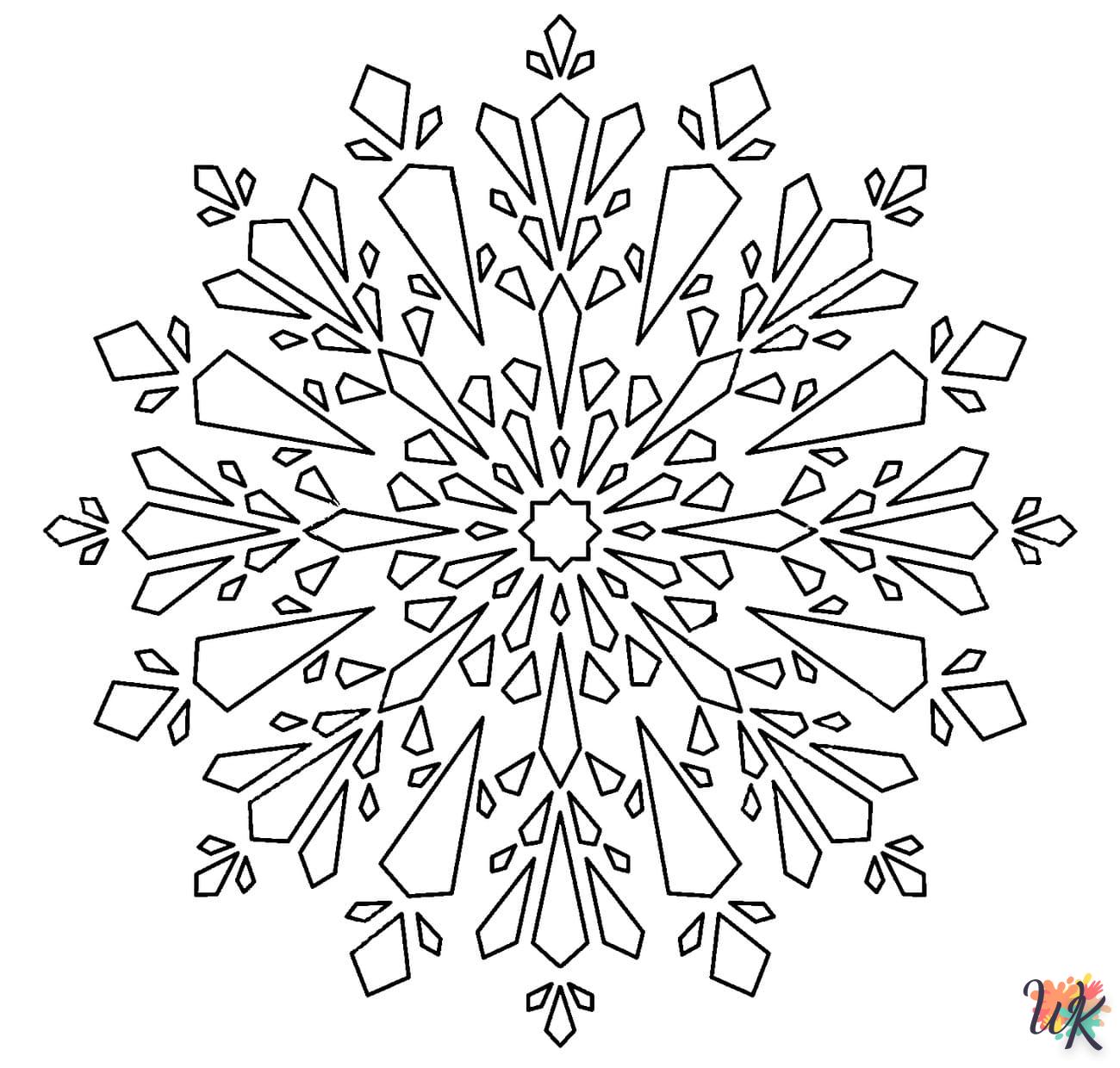 Dibujos para Colorear Copo de nieve 17