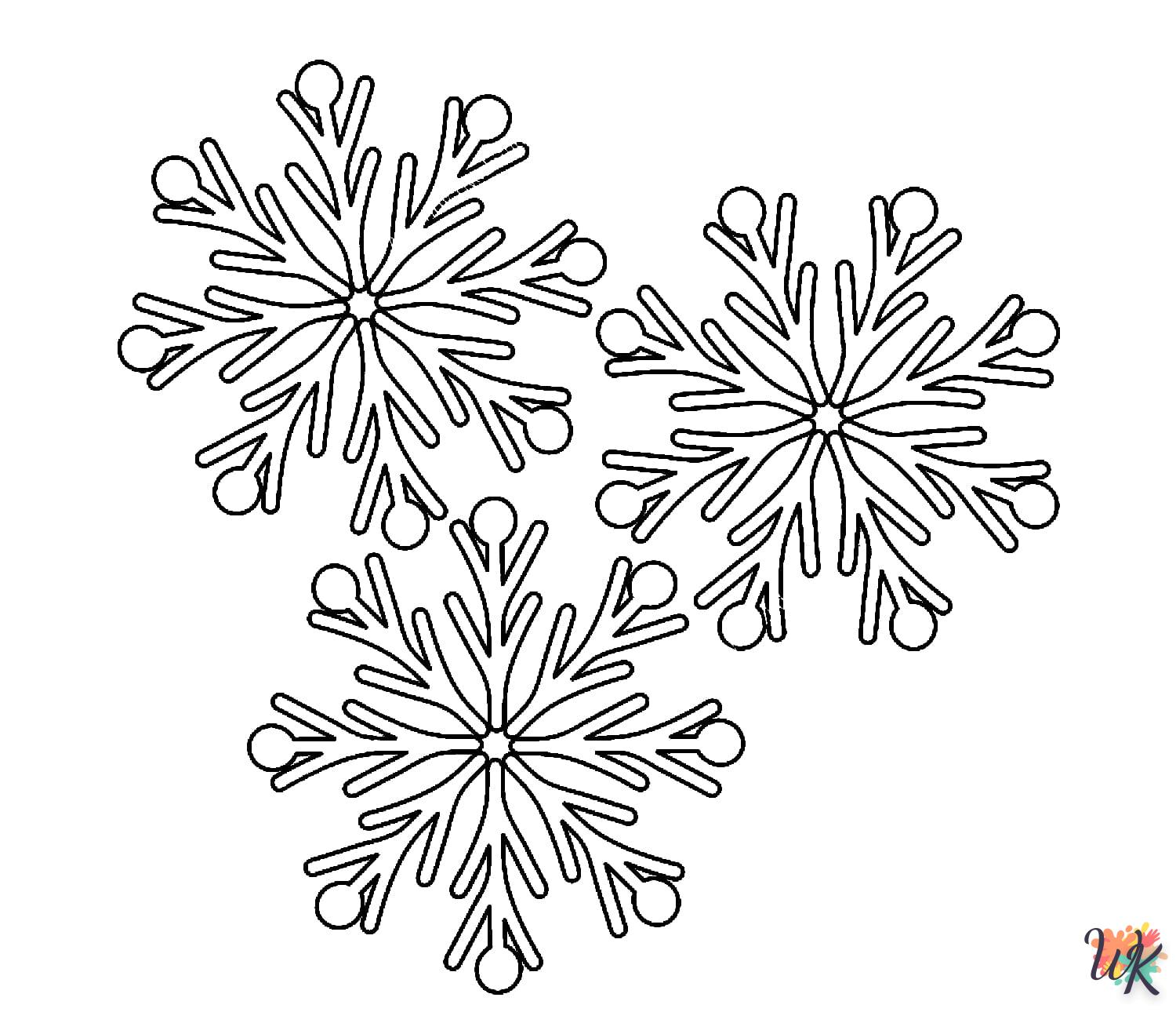 Dibujos para Colorear Copo de nieve 18