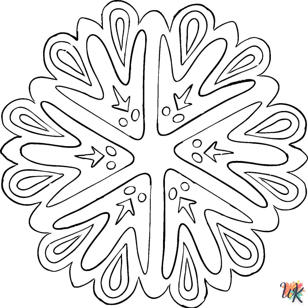 Dibujos para Colorear Copo de nieve 22