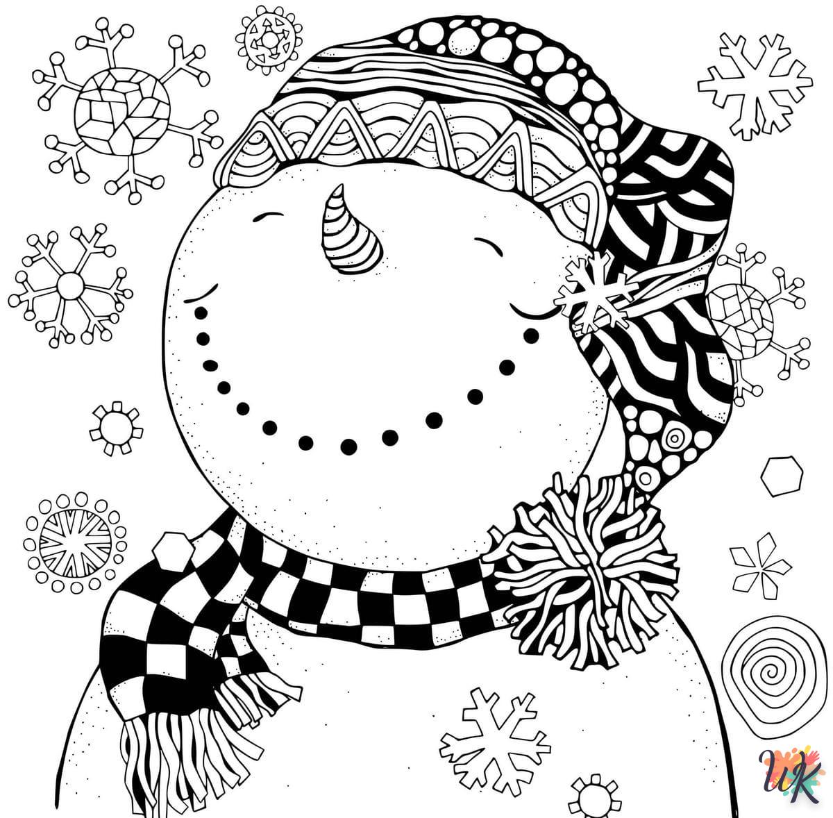 Dibujos para Colorear Copo de nieve 30