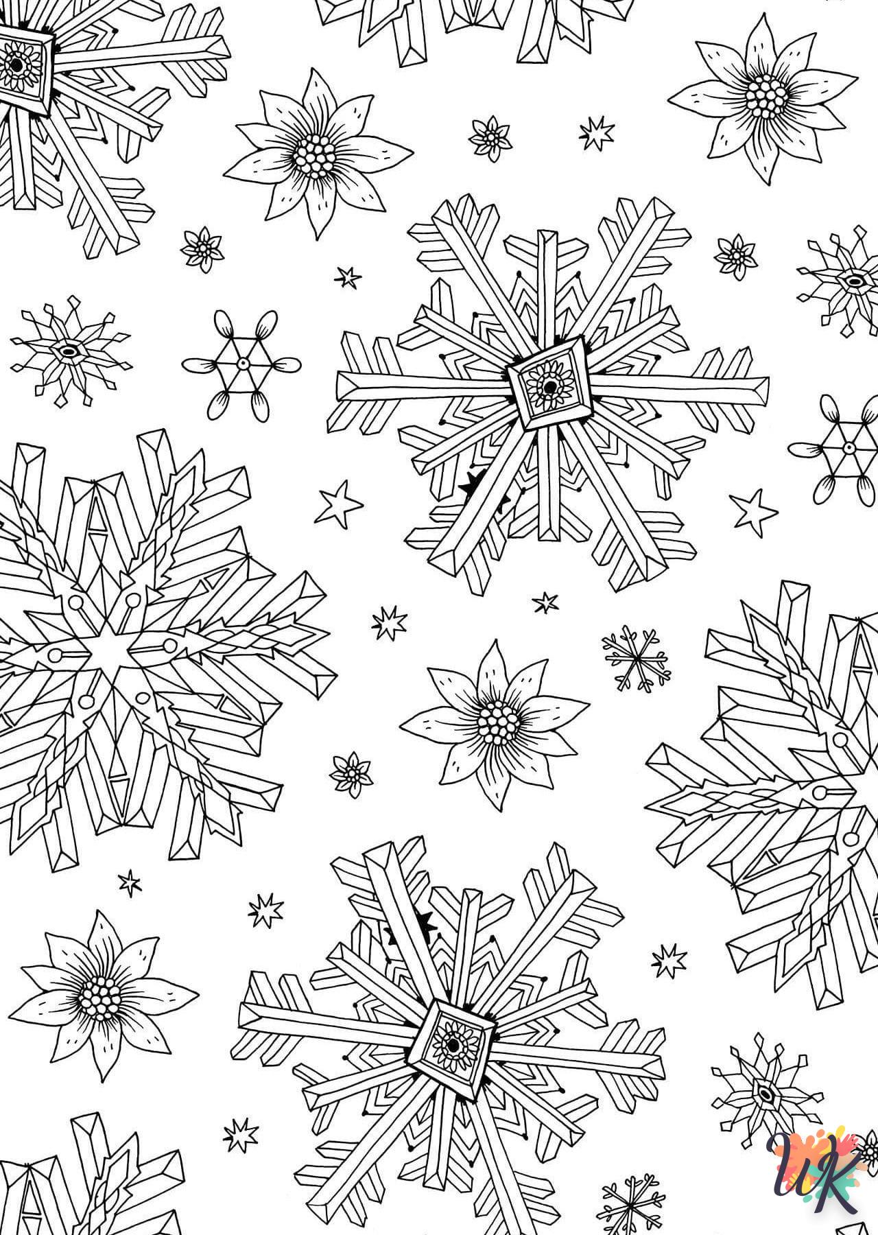 Dibujos para Colorear Copo de nieve 35