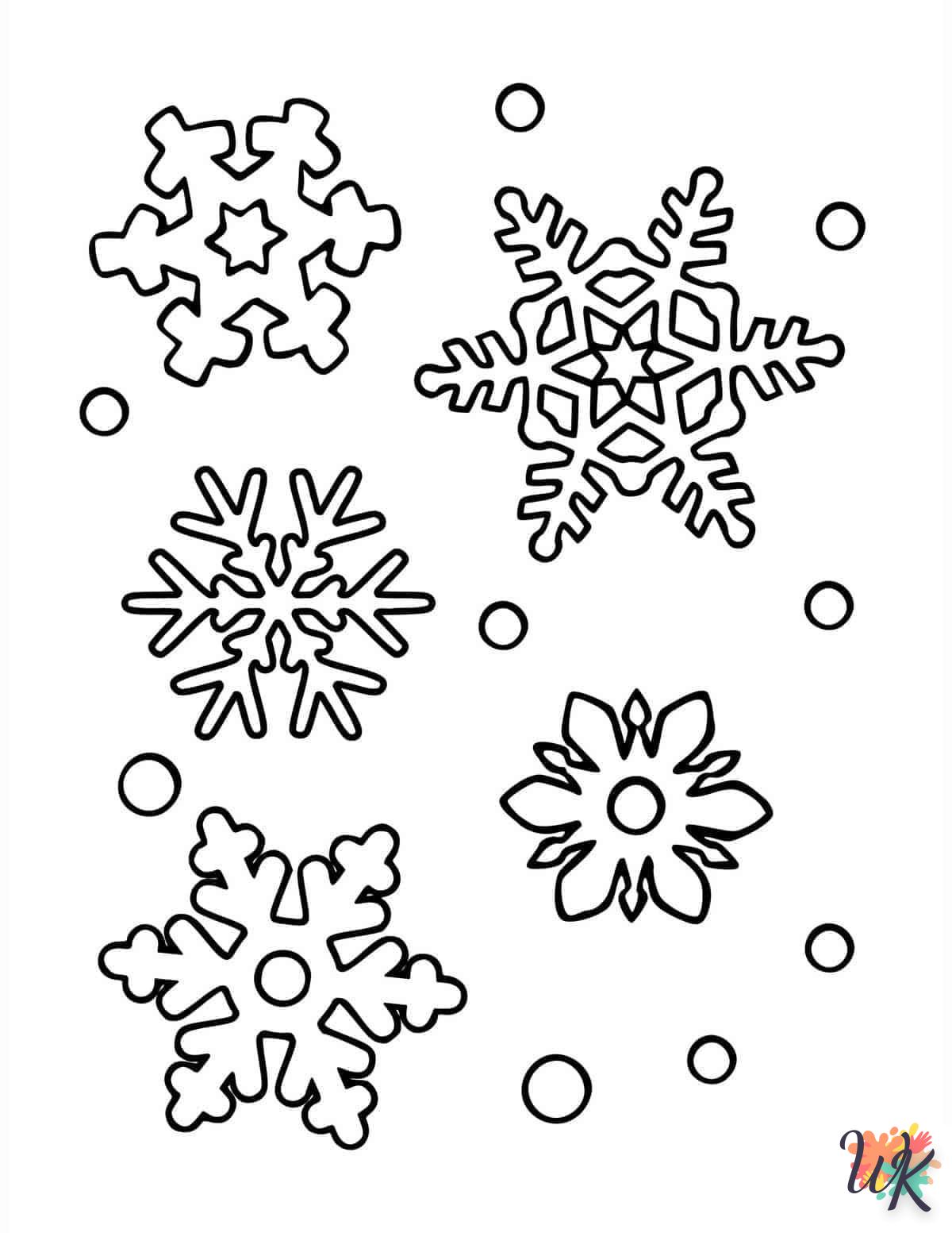 Dibujos para Colorear Copo de nieve 40