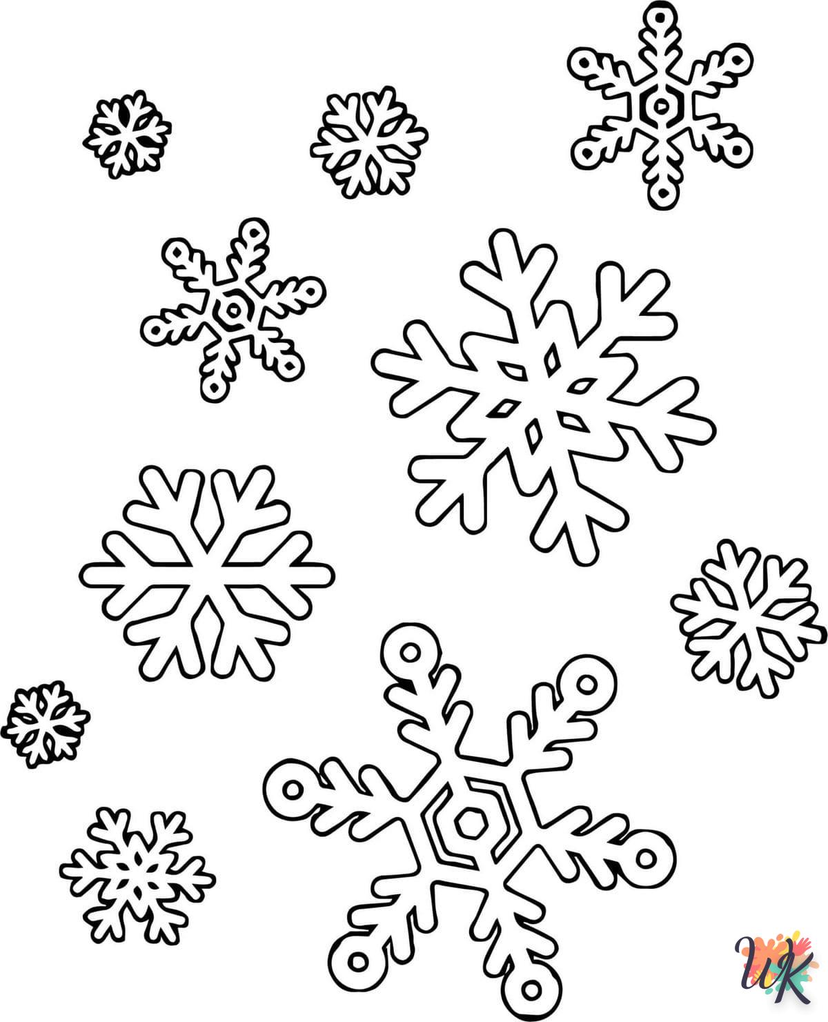 Dibujos para Colorear Copo de nieve 43
