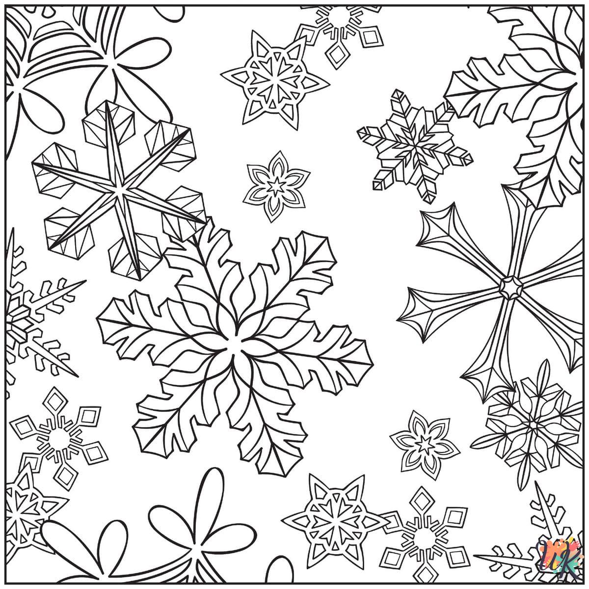 Dibujos para Colorear Copo de nieve 45