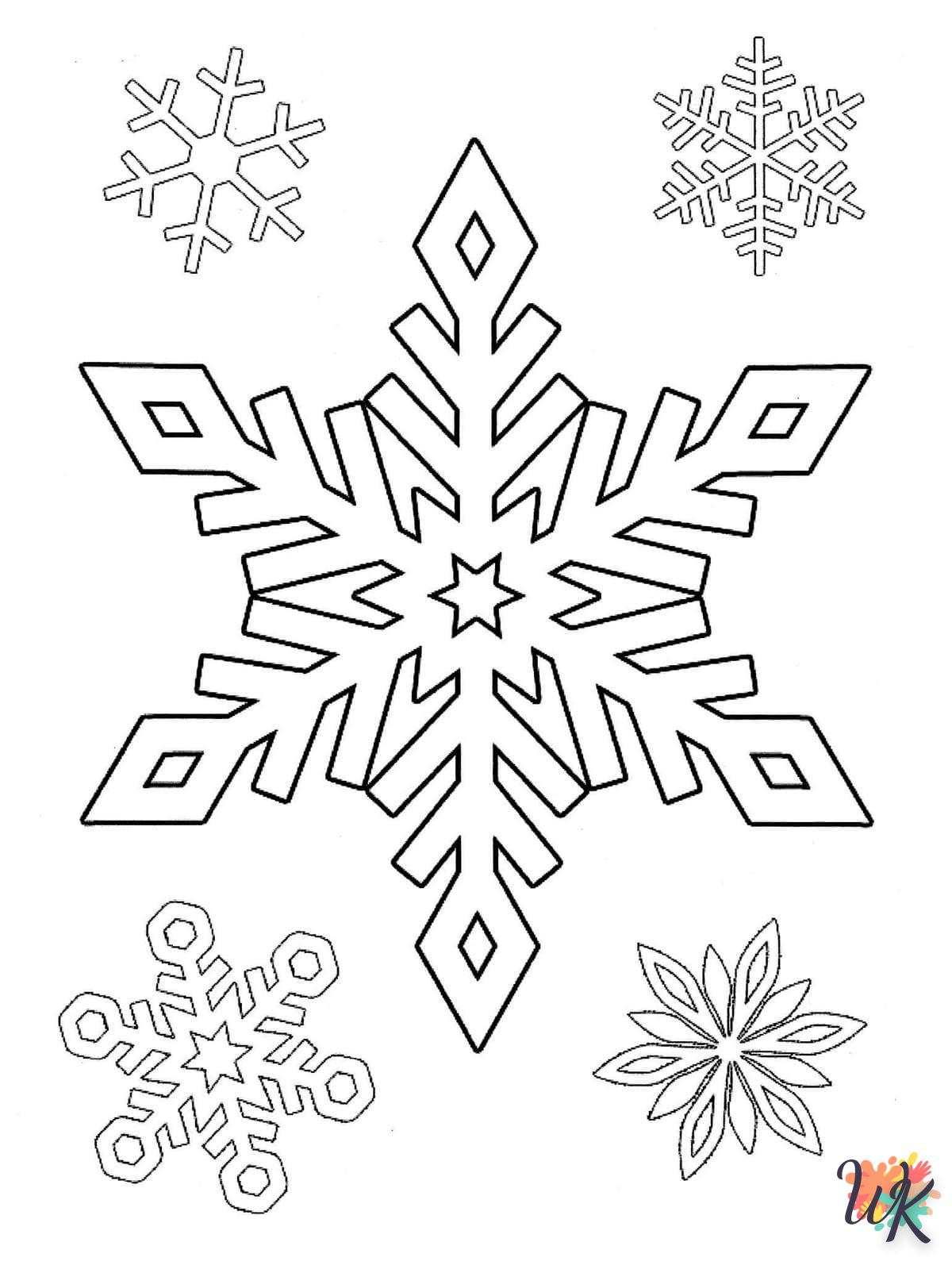 Dibujos para Colorear Copo de nieve 48