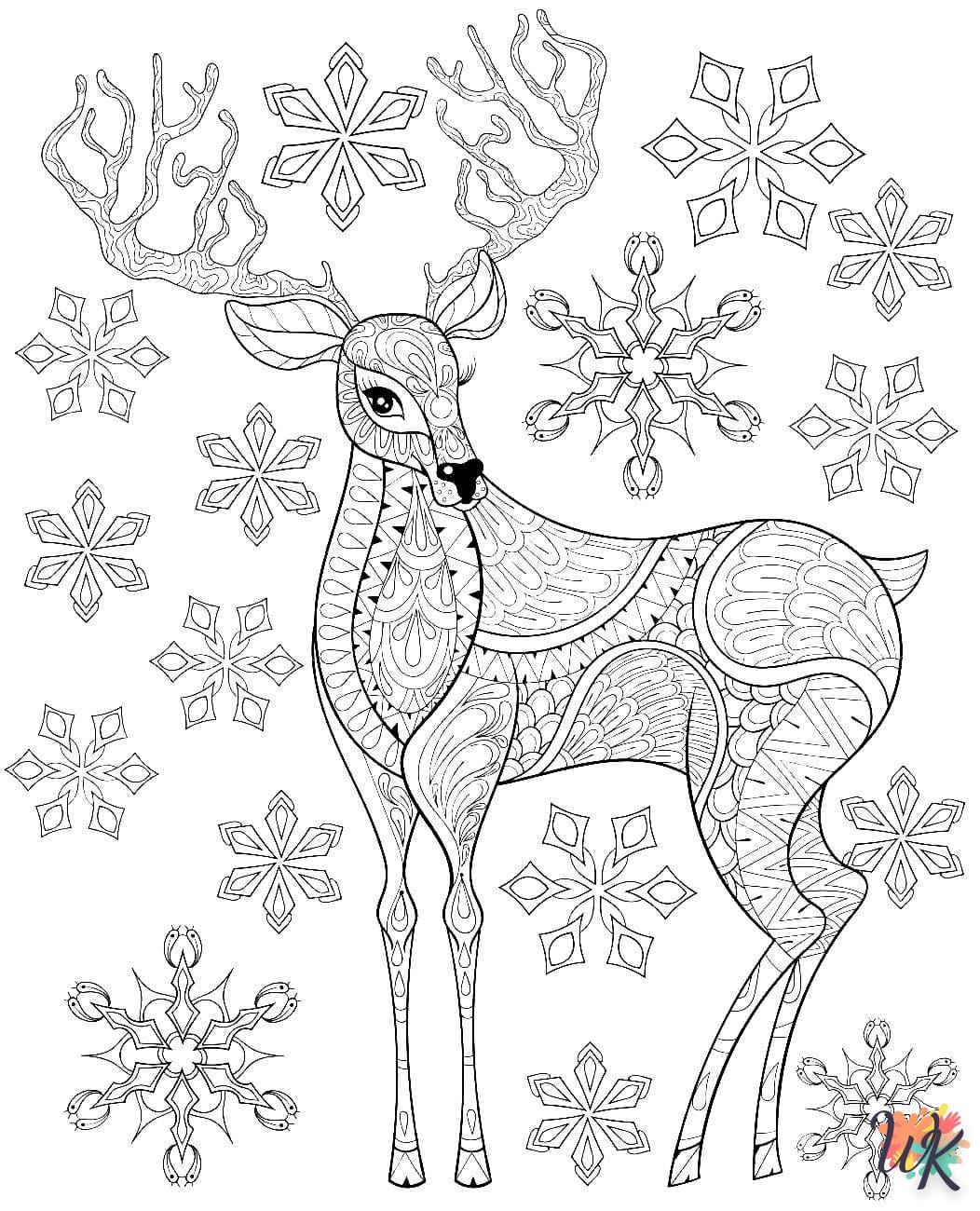 Dibujos para Colorear Copo de nieve 49