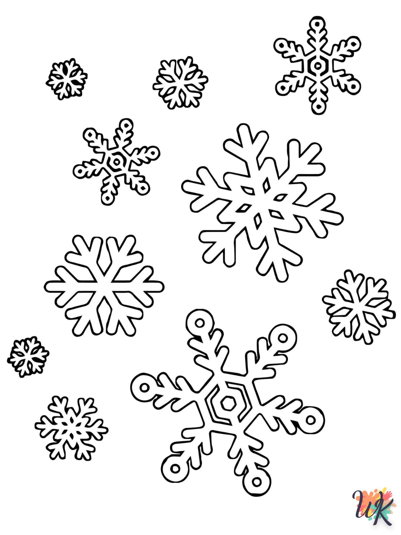 Dibujos para Colorear Copo de nieve 50