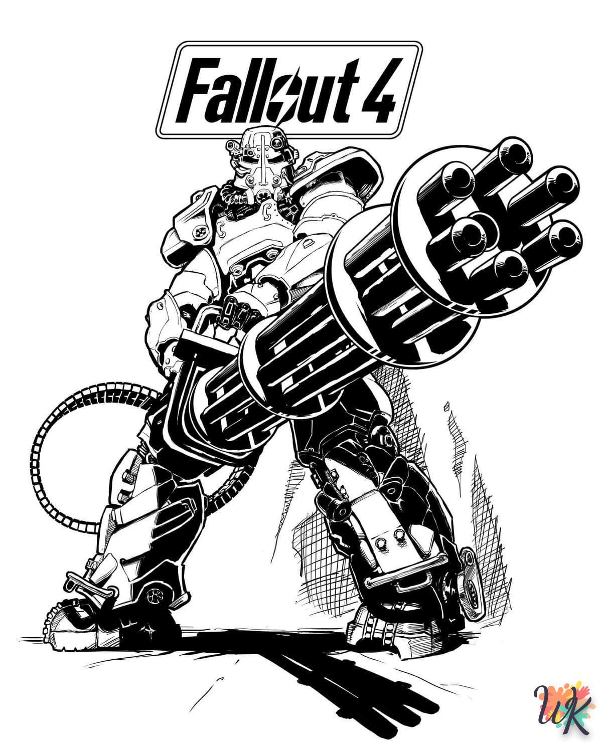 Dibujos para Colorear Fallout 4 13