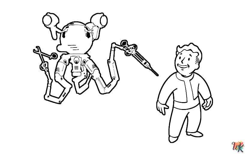 Dibujos para Colorear Fallout 4 3