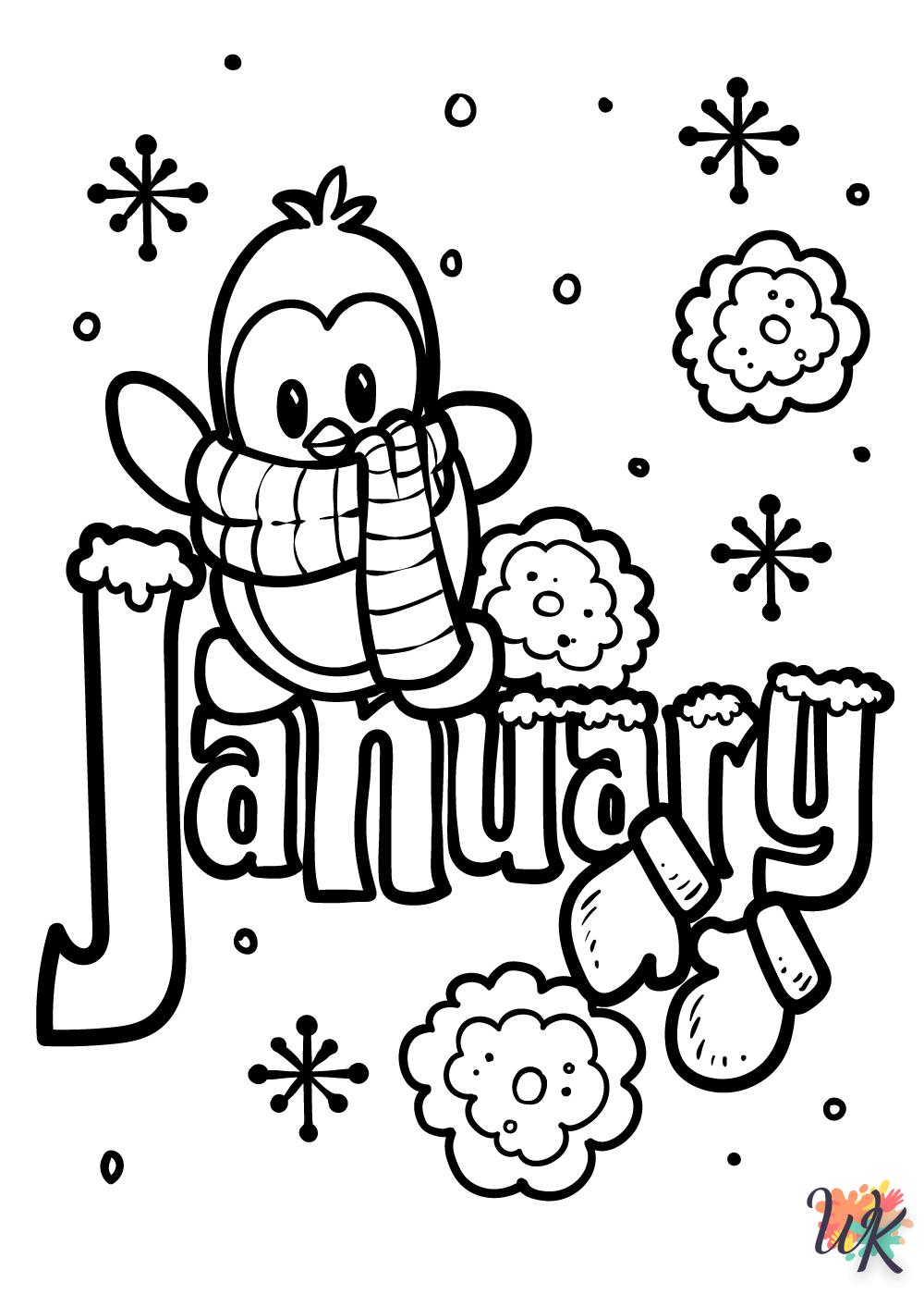 Dibujos para Colorear January 13