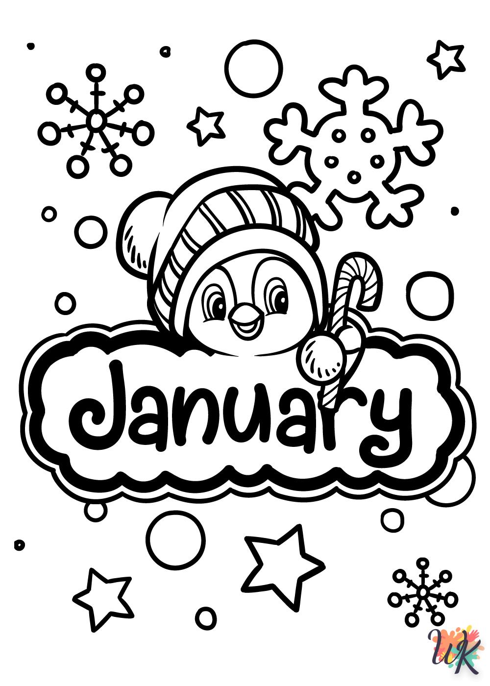 Dibujos para Colorear January 15