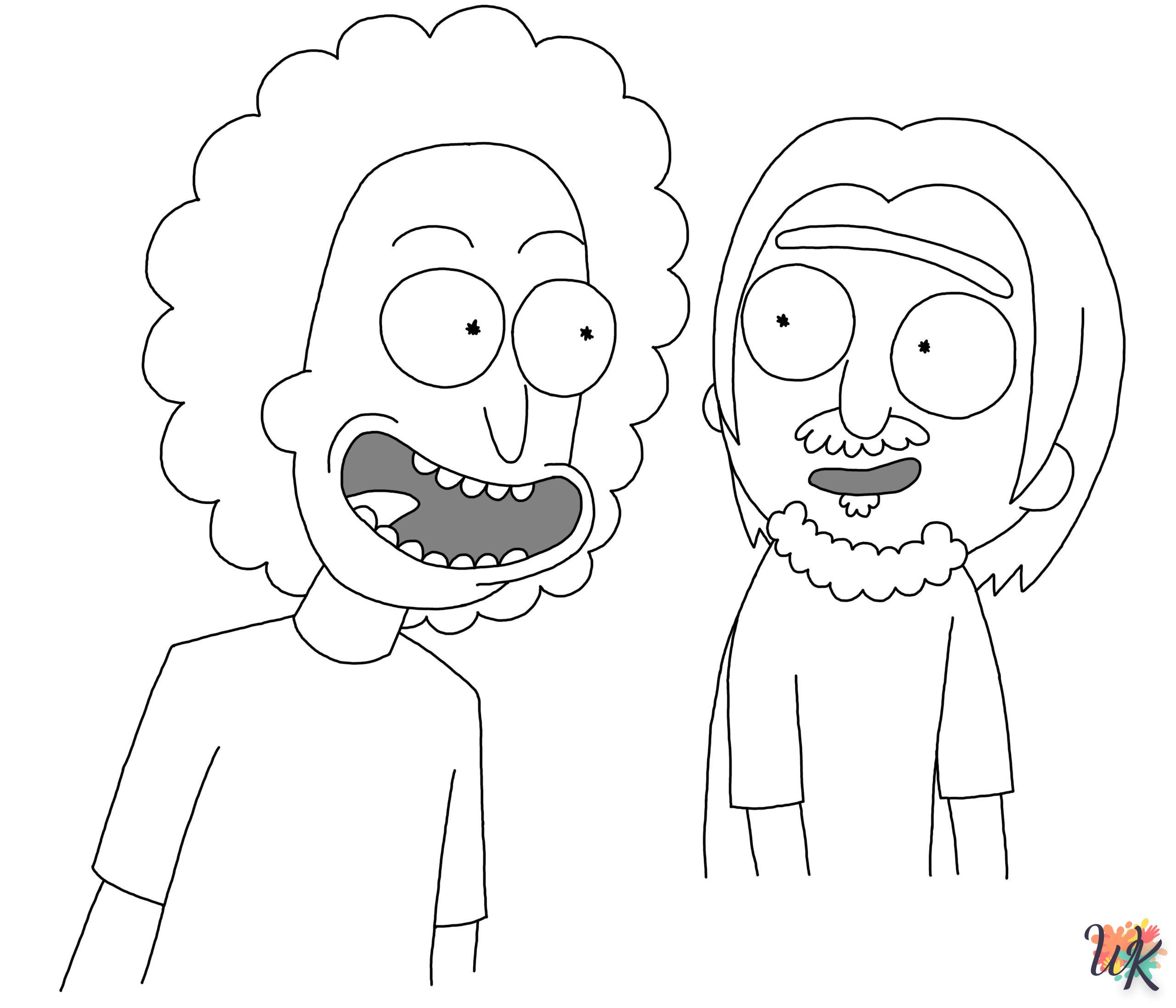 Dibujos para Colorear Rick y Morty 13 scaled