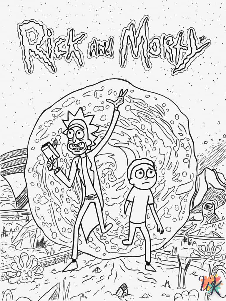Dibujos para Colorear Rick y Morty 15