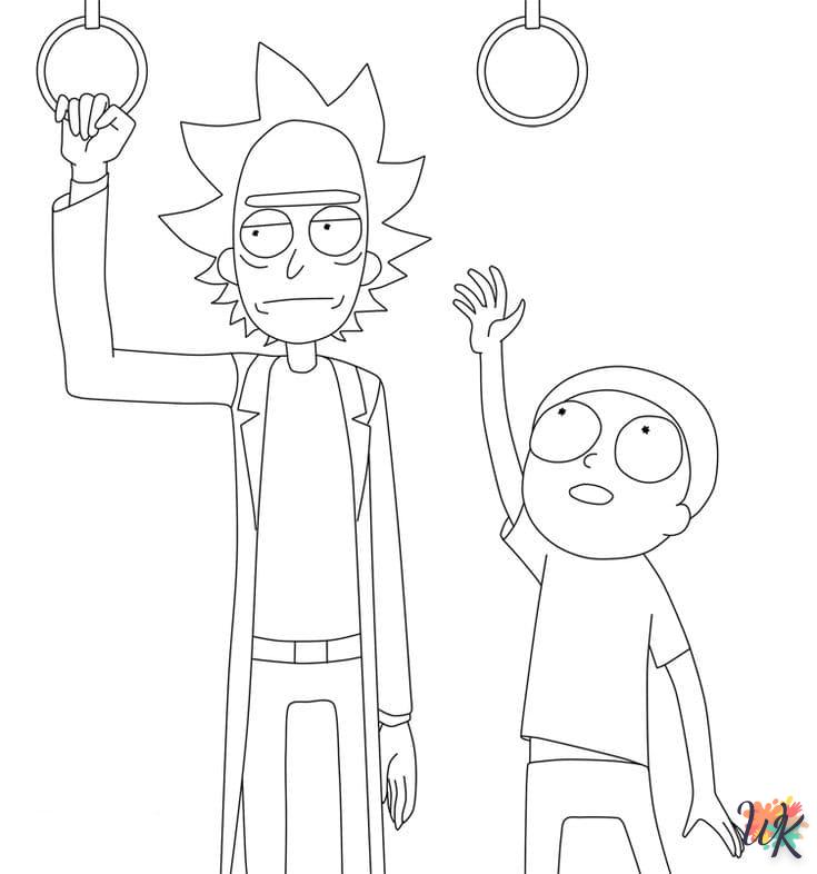 Dibujos para Colorear Rick y Morty 16