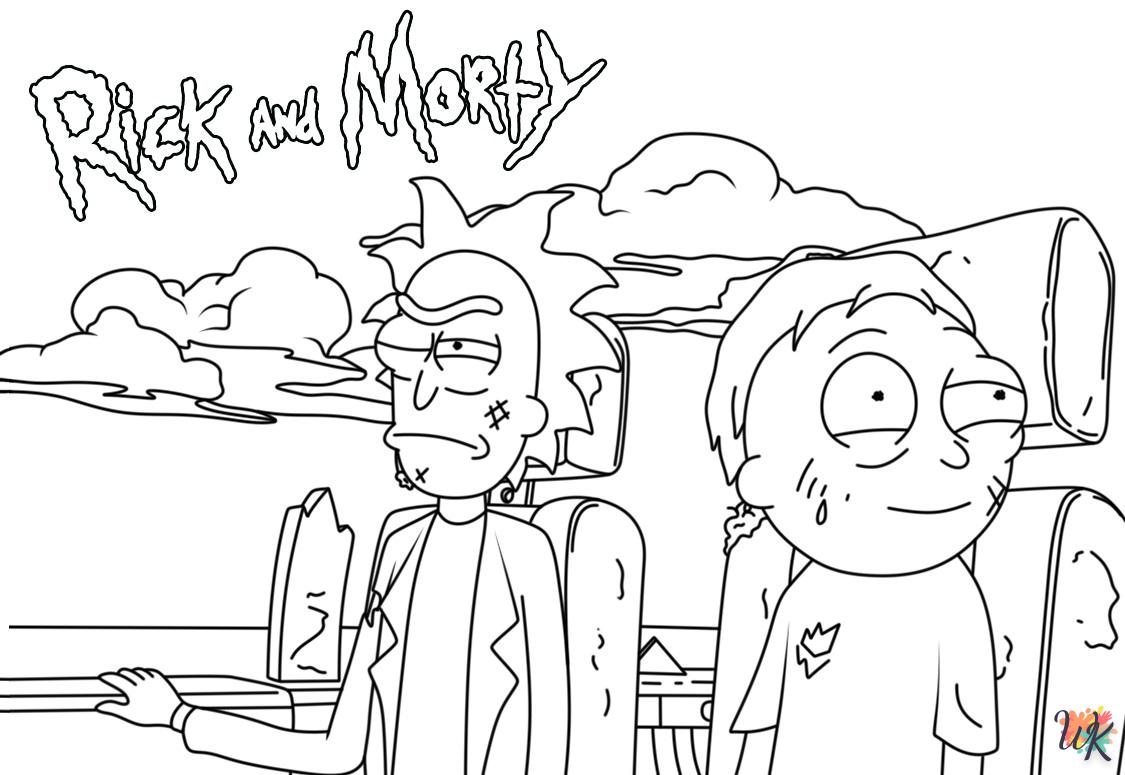 Dibujos para Colorear Rick y Morty 18
