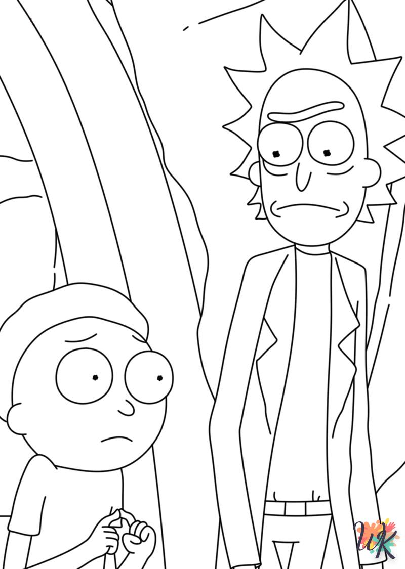 Dibujos para Colorear Rick y Morty 26