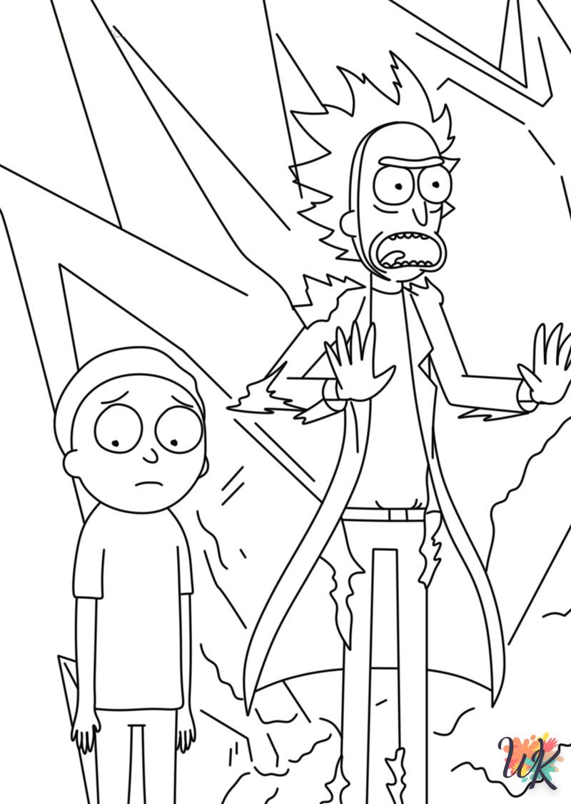 Dibujos para Colorear Rick y Morty 27