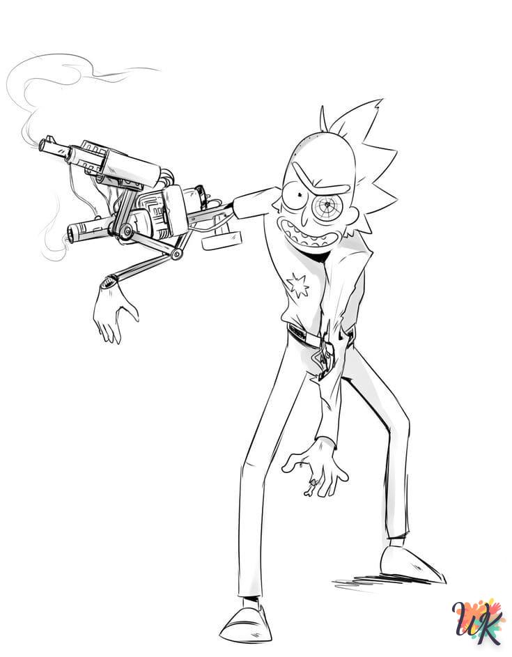 Dibujos para Colorear Rick y Morty 38