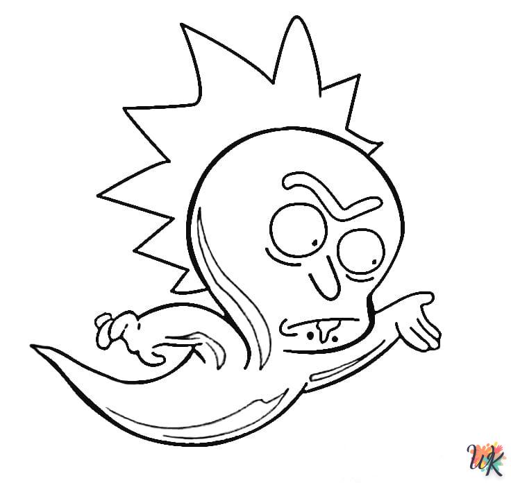 Dibujos para Colorear Rick y Morty 46