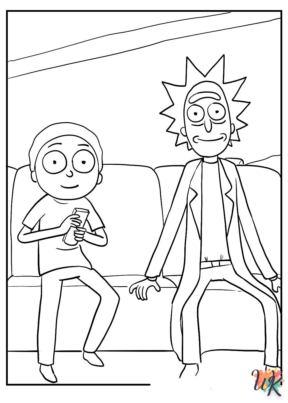 Dibujos para Colorear Rick y Morty 50