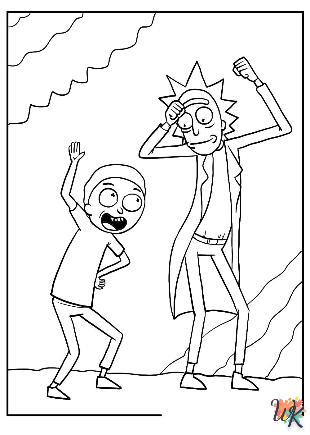 Dibujos para Colorear Rick y Morty 53