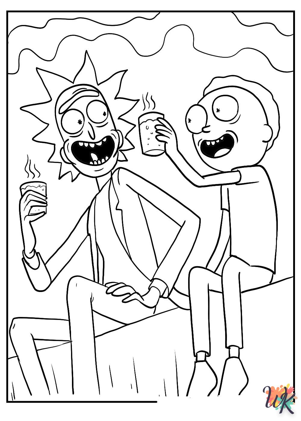 Dibujos para Colorear Rick y Morty 55