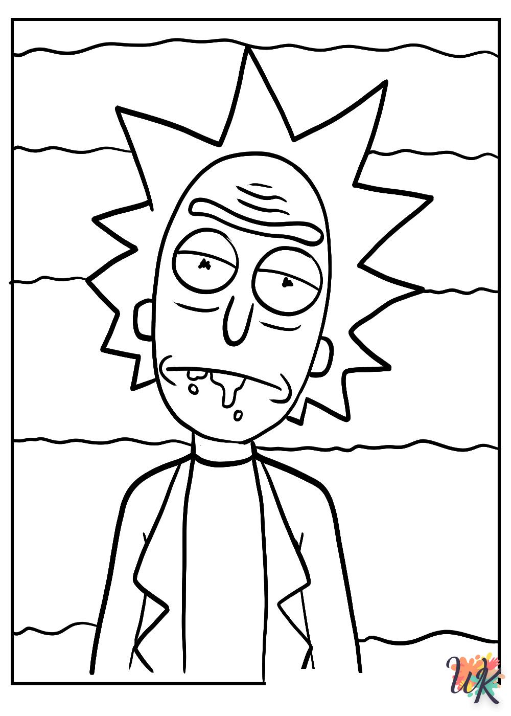 Dibujos para Colorear Rick y Morty 59