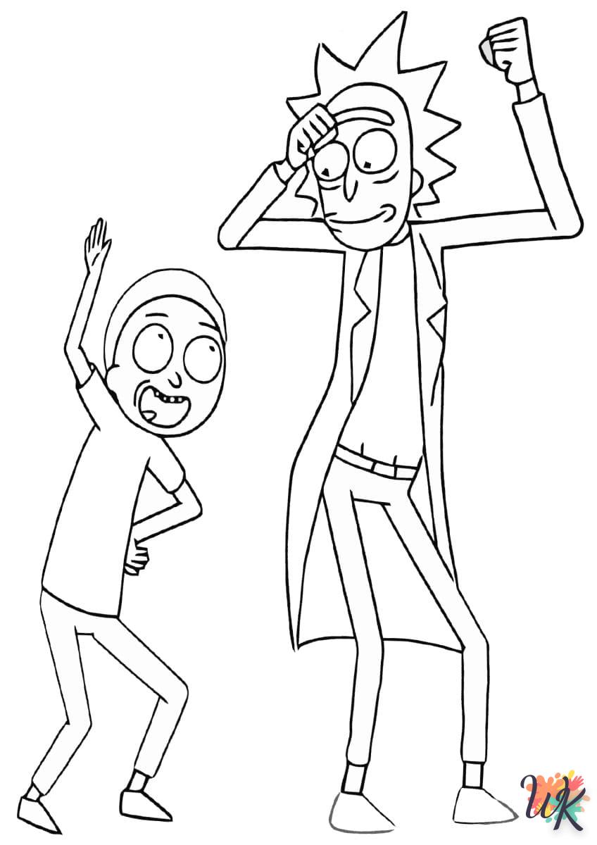 Dibujos para Colorear Rick y Morty 6