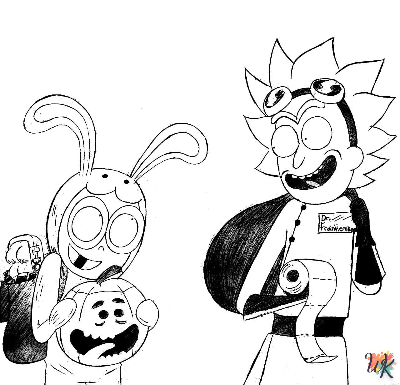 Dibujos para Colorear Rick y Morty 63