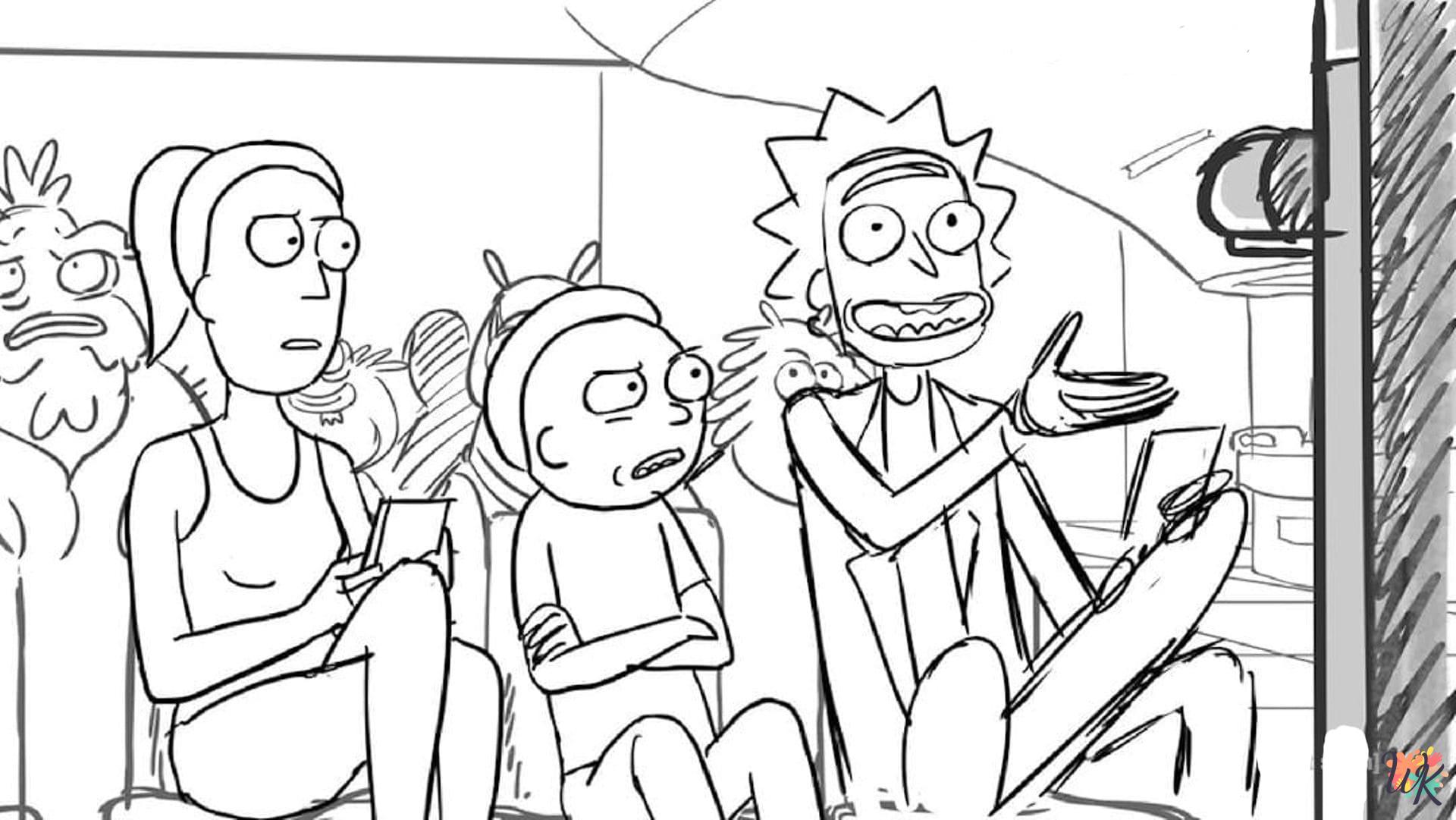 Dibujos para Colorear Rick y Morty 64