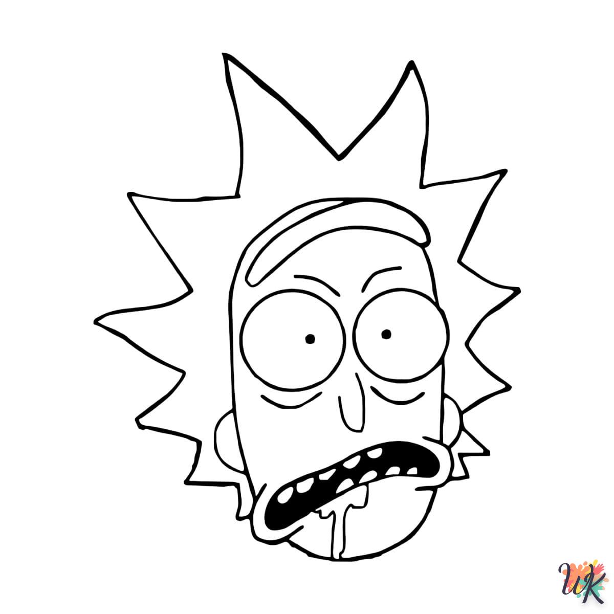Dibujos para Colorear Rick y Morty 65