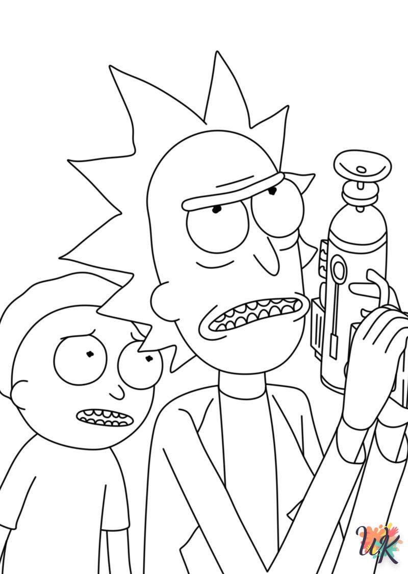 Dibujos para Colorear Rick y Morty 70
